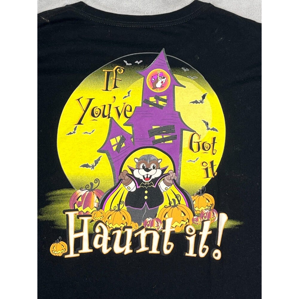 Bucees Halloween Tshirt Unisex Black XL If You've Got It Haunt It Vampire Pumpki